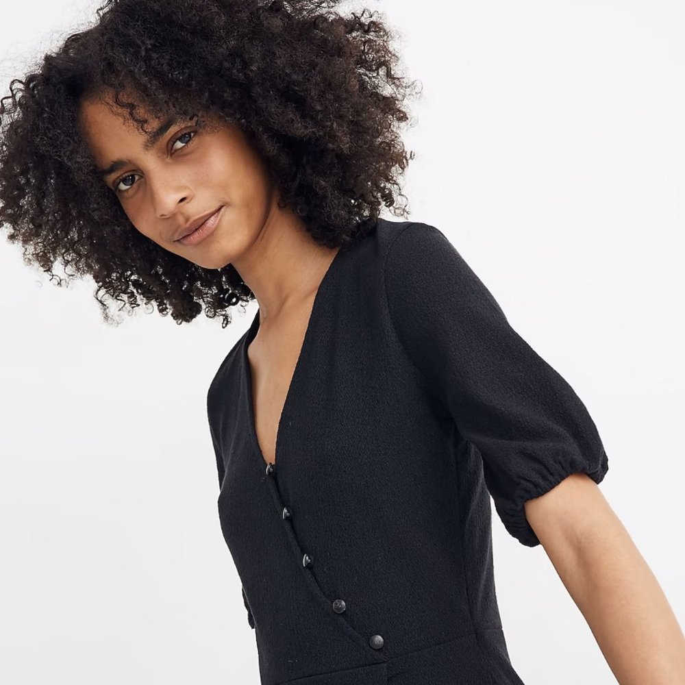 NWOT Madewell Cross-Front Button Dress sz XS